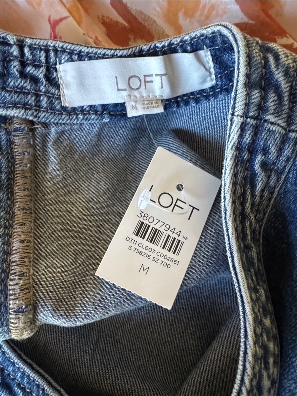 LOFT denim top, medium. NWT. - Picture 3 of 3